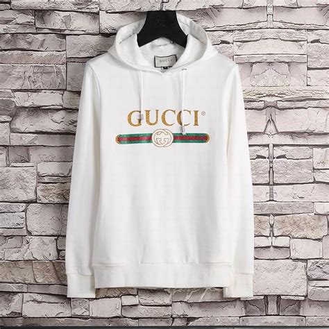 mens gucci sweatshirts|gucci trim tan hoodie sweatshirt.